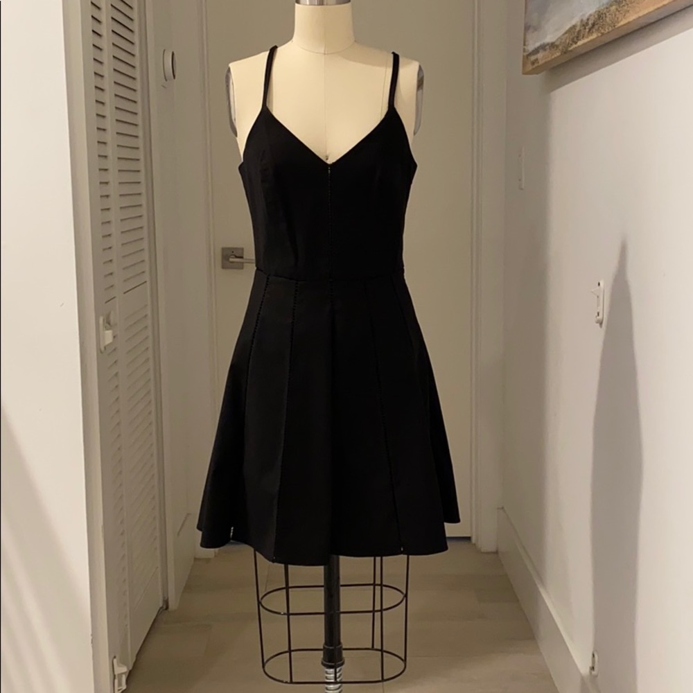 Parker black skater dress